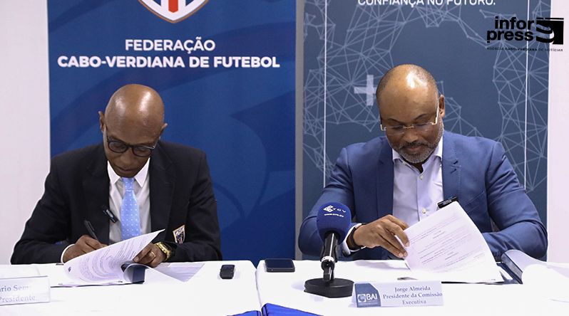 FCF e BAI reforçam parceria com novo protocolo de patrocínio para impulsionar o futebol cabo-verdiano