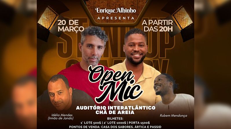 Praia: “Open Mic” quer lançar novos talentos da comédia no dia 20 de Março