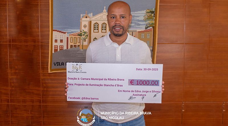 São Nicolau: Câmara da Ribeira Brava recebe oferta de emigrantes para reforço da iluminação pública em Estância de Brás