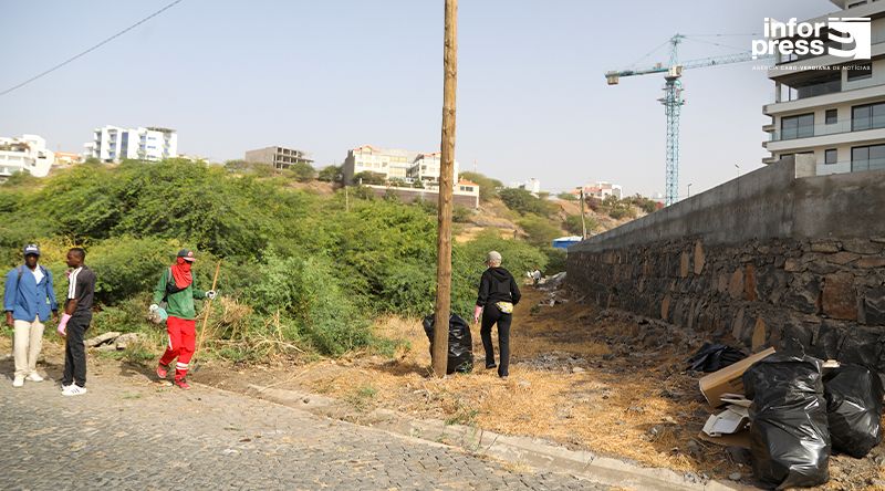 Moradores do Palmarejo Baixo organizam campanha de limpeza em prol da causa ambiental
