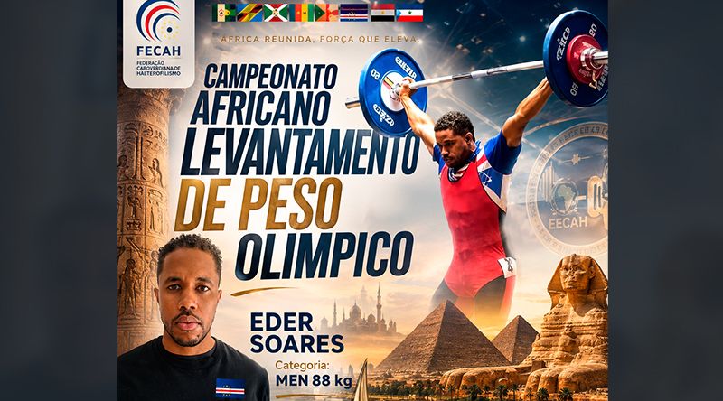 Cabo Verde participa no Campeonato Africano Sénior de Levantamento de Peso Olímpico no Egipto