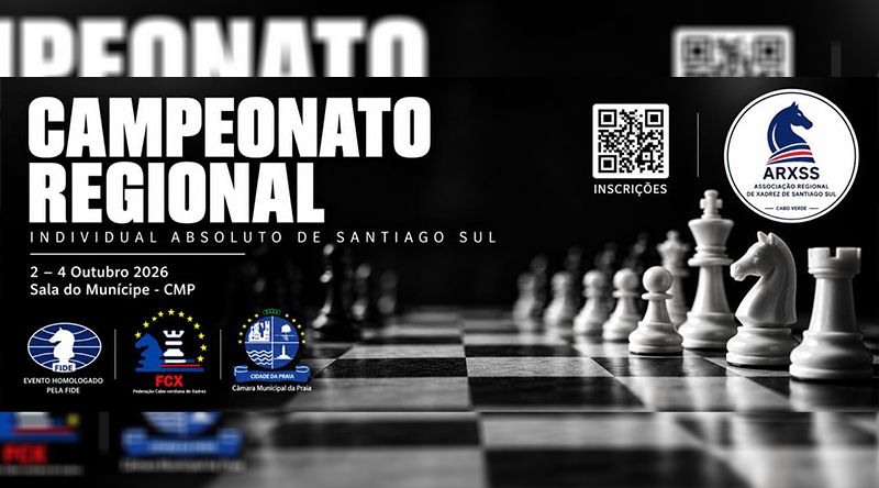 Campeonato regional individual absoluto de xadrez arranca na Praia