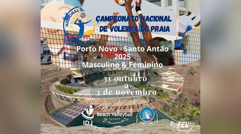 Santo Antão/Voleibol: Porto Novo recebe campeonato nacional de voleibol de praia 2025 