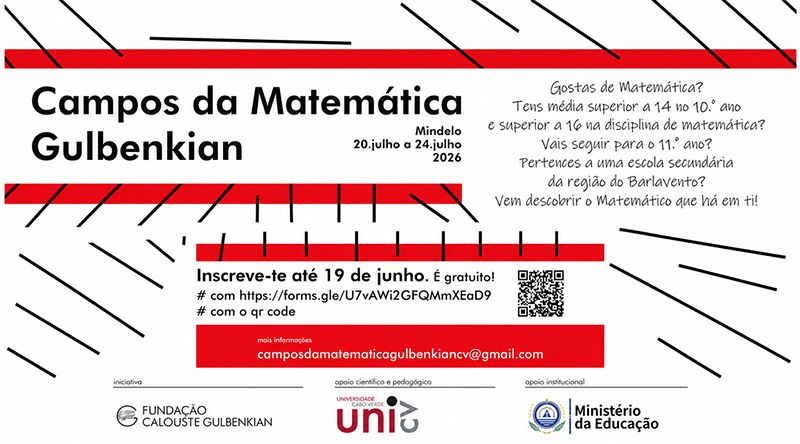 Campus da Matemática Gulbenkian abre inscrições para 6.ª edição em Cabo Verde  