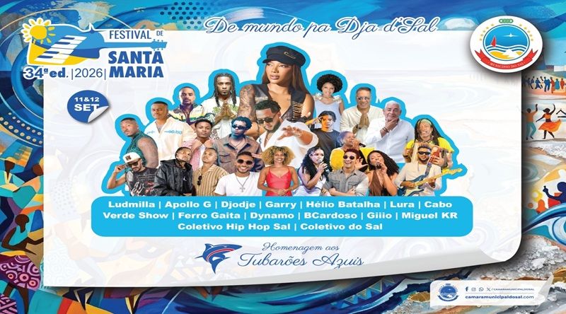 Ilha do Sal: 34.ª edição do Festival de Santa Maria terá entrada livre e aposta no ambiente e na solidariedade