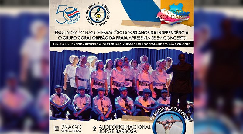 Orfeão da Praia celebra os 50 anos da Independência com concerto no Auditório Nacional
