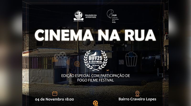 Câmara da Praia leva cinema ao Bairro Craveiro Lopes para inspirar e educar jovens