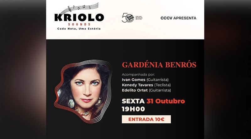 Portugal: Gardénia Benrós em concerto intimista no Centro Cultural de Cabo Verde 