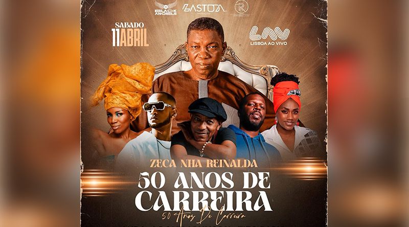 Portugal: Zeca Nha Reinalda celebra 50 anos de carreira com concerto no LAV – Lisboa Ao Vivo