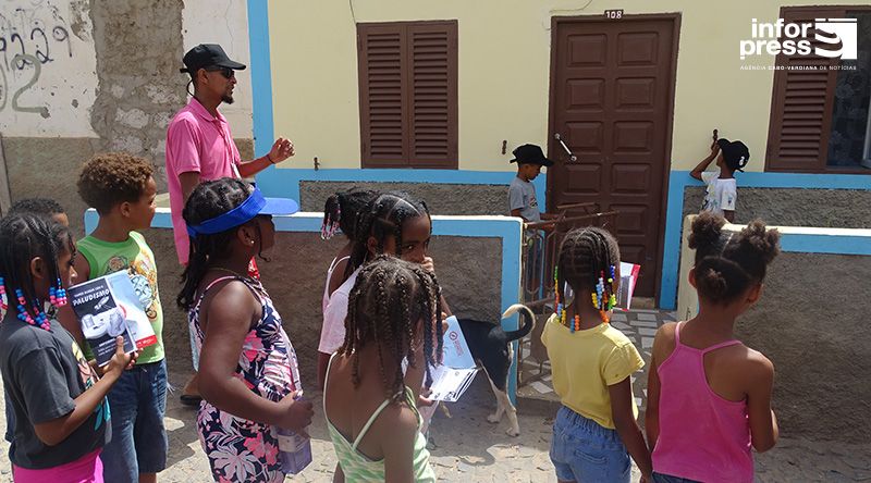 São Vicente: Crianças sensibilizam população de Ribeira de Craquinha e arredores contra dengue e paludismo