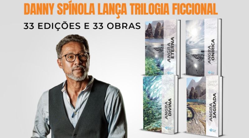 Escritor Danny Spínola celebra 35 anos de carreira com novas obras e reedição de livros anteriores