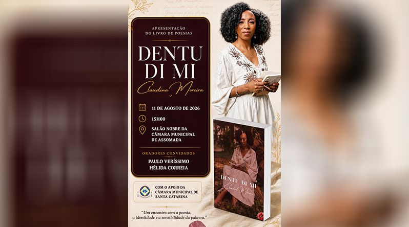 Claudina Moreira apresenta livro de poesia “DENTU DI MI” pela primeira vez em Cabo Verde em agosto