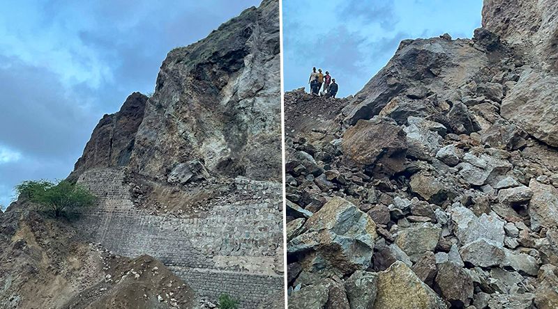 Brava: Nova derrocada isola Fajã d’Água, após chuvas
