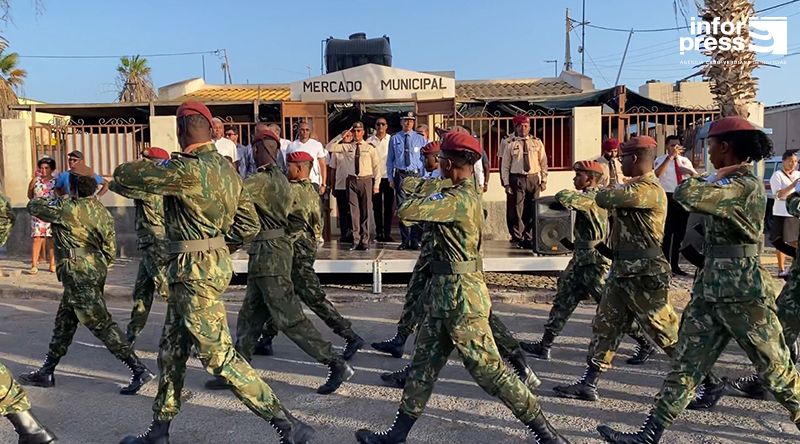 Ilha do Sal: Forças Armadas e de segurança unem-se em desfile na Palmeira em celebração ao Dia da Defesa Nacional