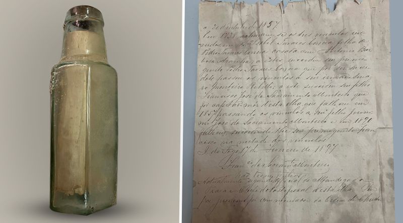 São Filipe: Documento com mais de 125 anos é encontrado dentro de uma garrafa durante obras no Museu Municipal
