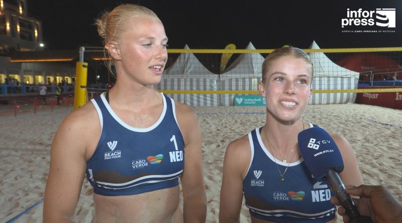 Voleibol: Duplas dos Países Baixos vencedoras do circuito internacional enaltecem ambiente e apoio do público