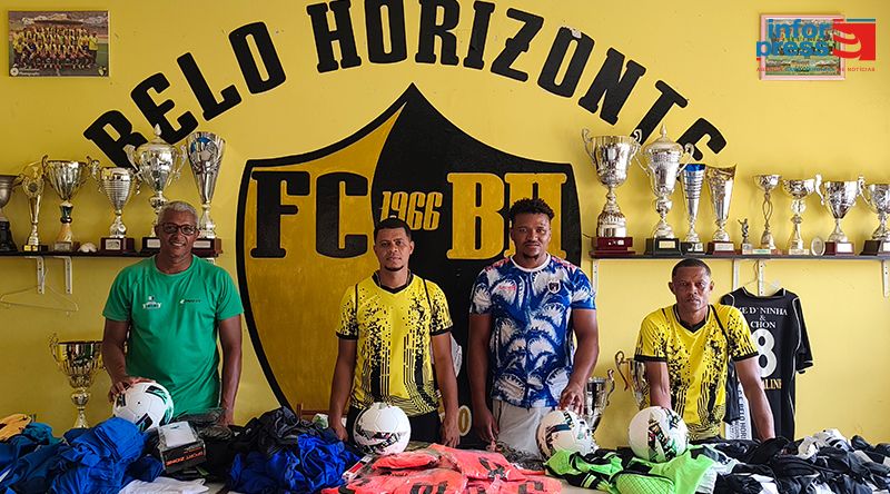 São Nicolau: Emigrantes em férias oferecem equipamentos desportivos à Escolinha Pedro Morais em Juncalinho