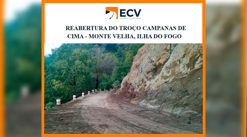 Fogo: Circulação rodoviária entre Campanas de Cima e Monte Velha restabelecida após intervenção na via