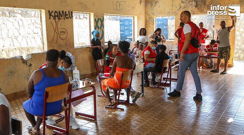 Cruz Vermelha leva feira de saúde e acção solidária a comunidades vulneráveis de Ribeira Grande de Santiago