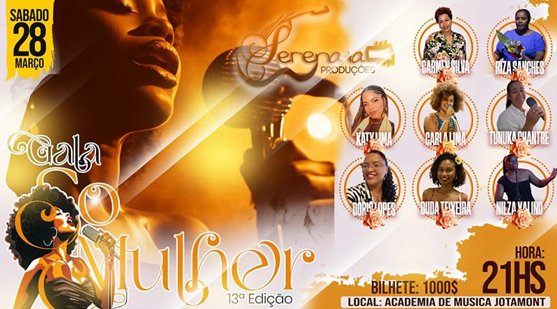 São Vicente: 13.ª Gala Só Mulher reúne oito vozes femininas na Academia Jotamont