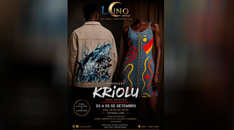 LUNO Artflux apresenta colecção “KRIOLU” que transforma jeans em peças de arte