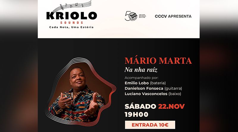 Portugal: Mário Marta em concerto intimista no “Kriolo Sounds - Cada nota, uma estória”