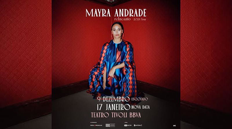 Música: Mayra Andrade apresenta “reEncanto” ao vivo na sexta-feira no Teatro Tivoli em Lisboa