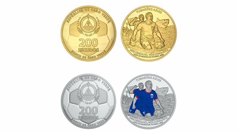 Moeda comemorativa de 200 escudos vai assinalar qualificação histórica dos Tubarões Azuis para o Mundial 2026