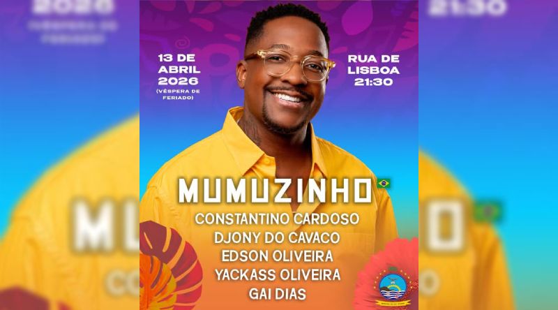 São Vicente: Brasileiro Mumuzinho anima espectáculo musical em celebração ao Dia da Cidade do Mindelo