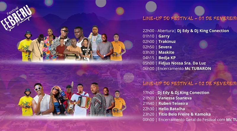 São Domingos: Festival Febreru Son Domingu acontece este sábado com artistas nacionais de renome