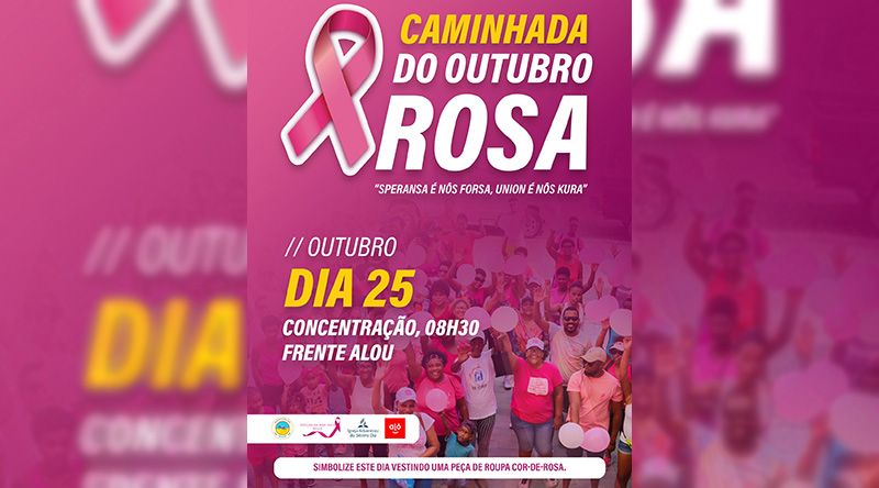 Boa Vista: Câmara e núcleo contra cancro promovem marcha pela prevenção do cancro da mama