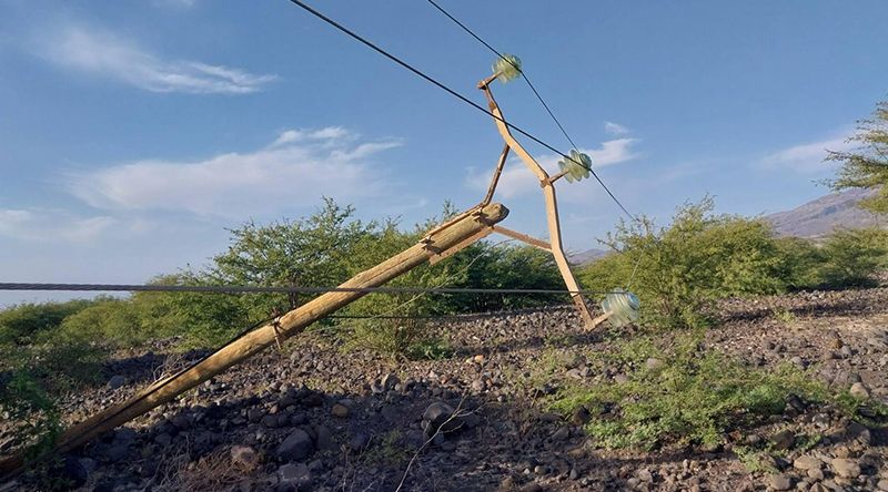 Porto Novo: Máquina pesada atinge rede eléctrica e provoca perturbações no fornecimento de energia