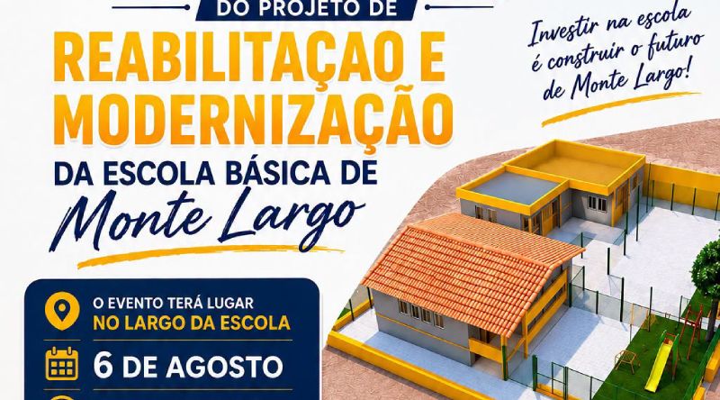 São Filipe: Projecto de reabilitação da Escola Básica de Monte Largo “socializado” quinta-feira