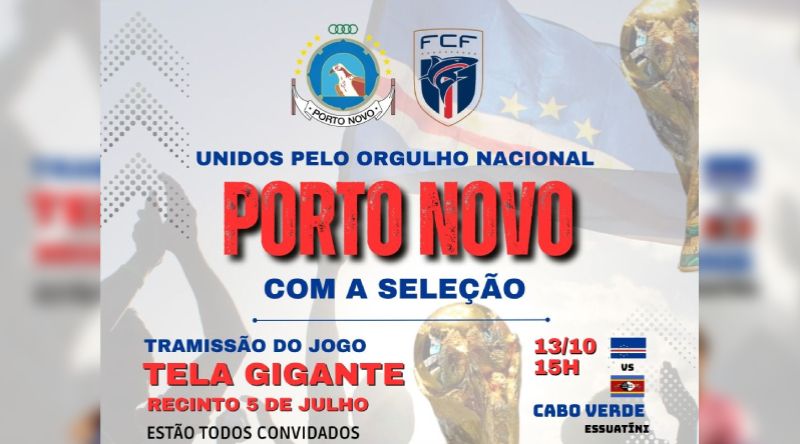 Porto Novo prepara-se para acompanhar jogo Cabo Verde-Eswatini com música e animação