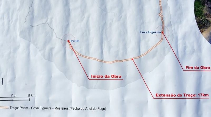 Fogo: Contrato para reabilitação e asfaltagem do troço Patim-Cova Figueira assinado na quarta-feira