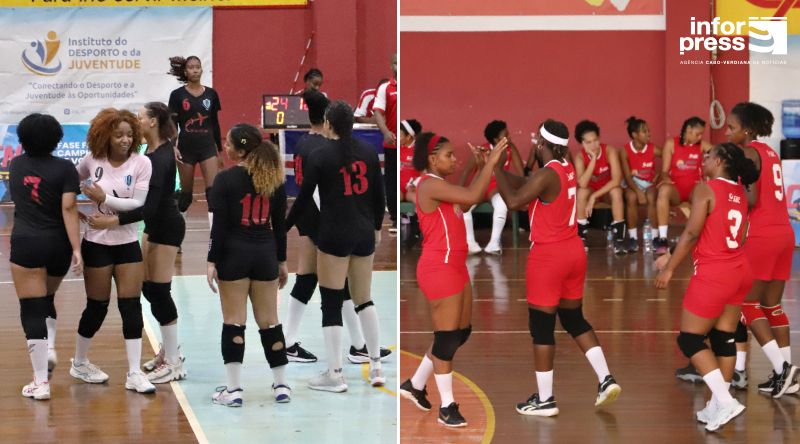 Nacional Voleibol: Campeonato chega esta tarde ao fim da fase de grupos com duas equipas femininas já qualificadas 