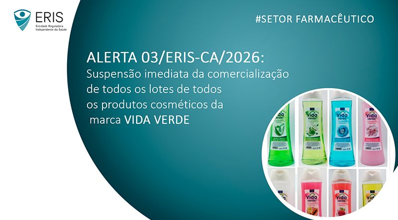 ERIS suspende comercialização de “Gelatina ALICE Super Volume” e “Vida Verde” por irregularidades