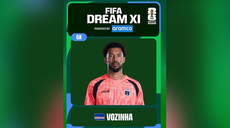 Futebol:  Vozinha eleito pelos adeptos para o onze ideal do Mundial 2026