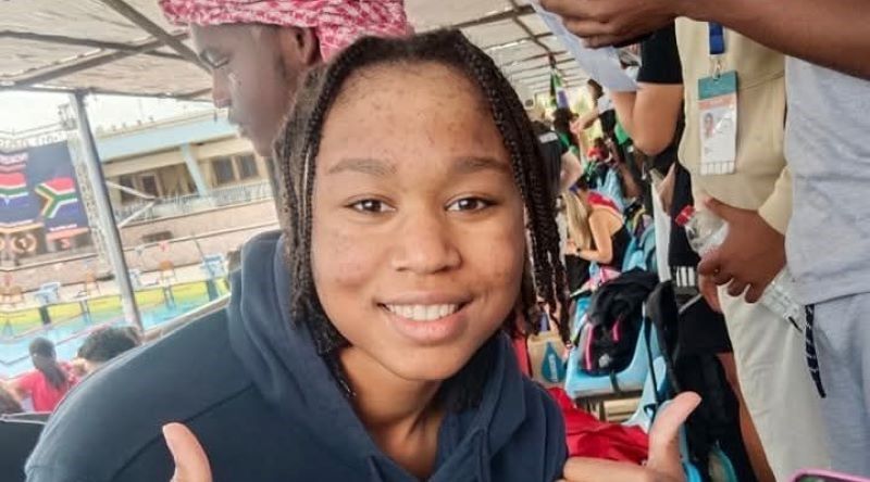 Willina Jules-Marthe conquista medalha de prata no 16.º Campeonato Africano Júnior de Natação