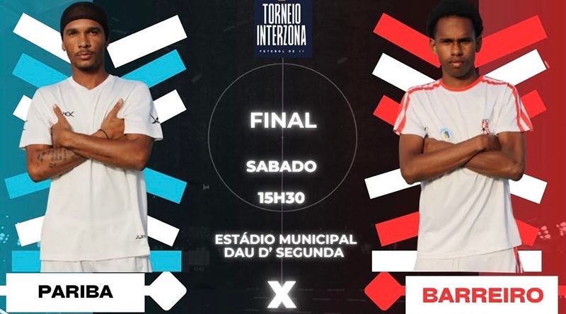 Maio: Pariba e Barreiro disputam final do torneio inter-zonas de futebol com entrada solidária