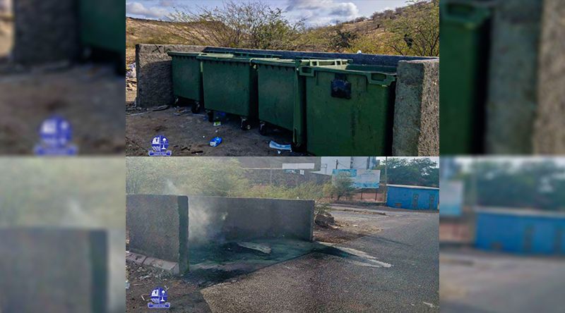 Câmara Municipal da Praia “condena incêndio intencional" em quatro contentores de lixo em Monte Babosa  (c/áudio)
