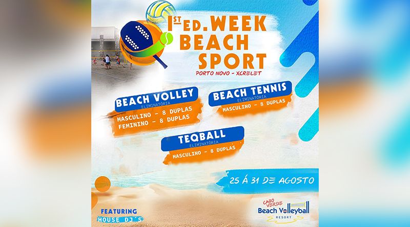 Porto Novo: Primeira edição da semana dos jogos de praia decorre entre 25 e 31 de Agosto - promotores