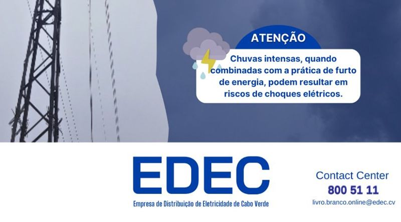 Praia: EDEC lamenta morte de segunda vítima por electrocussão devido ao roubo de energia