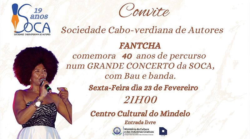 São Vicente: Soca associa comemoração de aniversário com 40 anos de carreira da cantora Fantcha