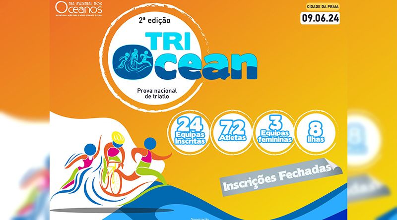 Segunda edição da TriOcean com participação de 24 equipas e 72 atletas