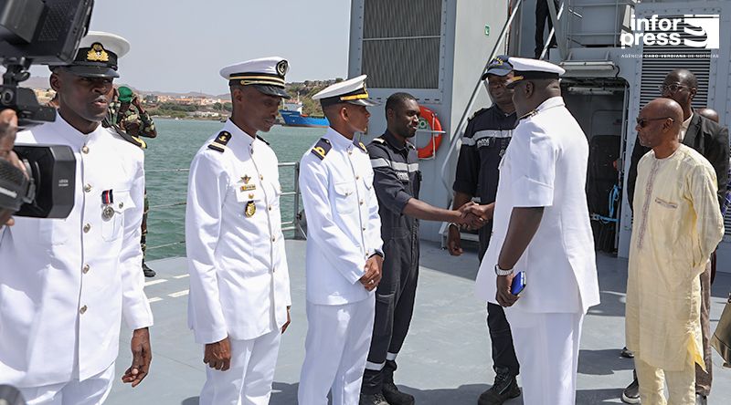 Navio de guerra da Marinha Senegalesa em Cabo Verde para treino operacional e intercâmbio