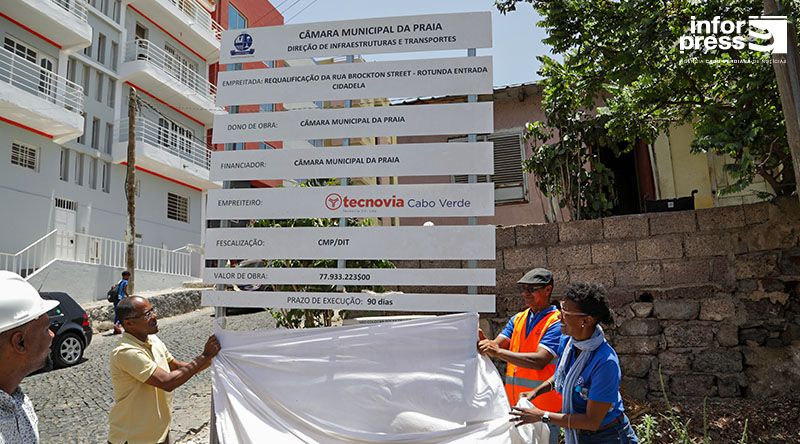 Praia: Requalificação da Brockton Street no Palmarejo concluída daqui a três meses – presidente da câmara