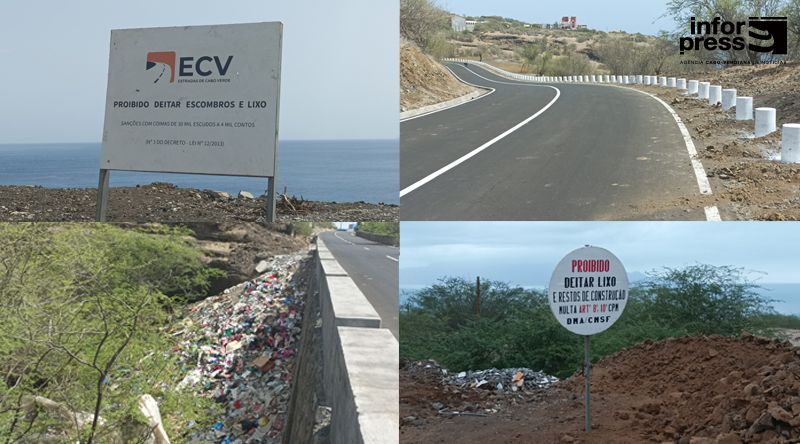 Fogo: Câmara de São Filipe estabelece parceria para combater depósito de lixo e escombros na berma das estradas