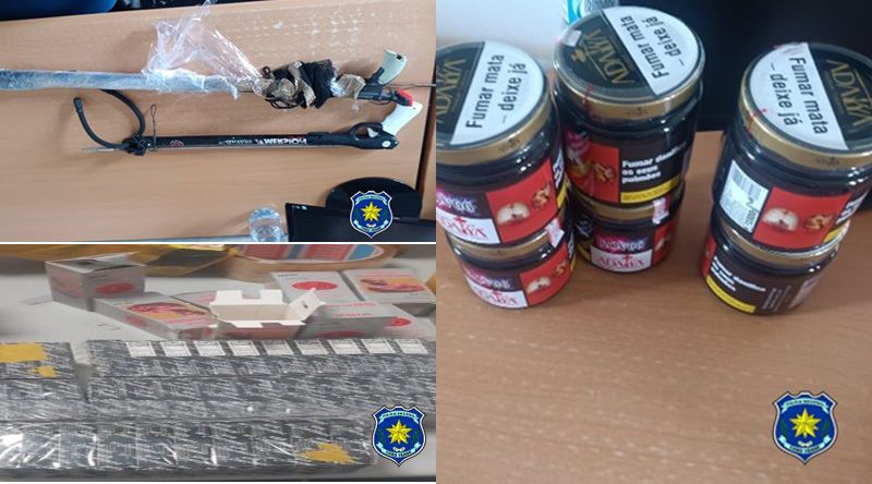Guarda Fiscal apreende armas subaquáticas e medicamentos em operação no armazém do Porto da Praia