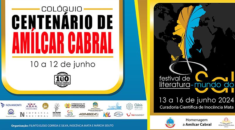 Sal acolhe de 10 a 16 de Junho colóquio Centenário de Amílcar Cabral e Festival de Literatura-Mundo